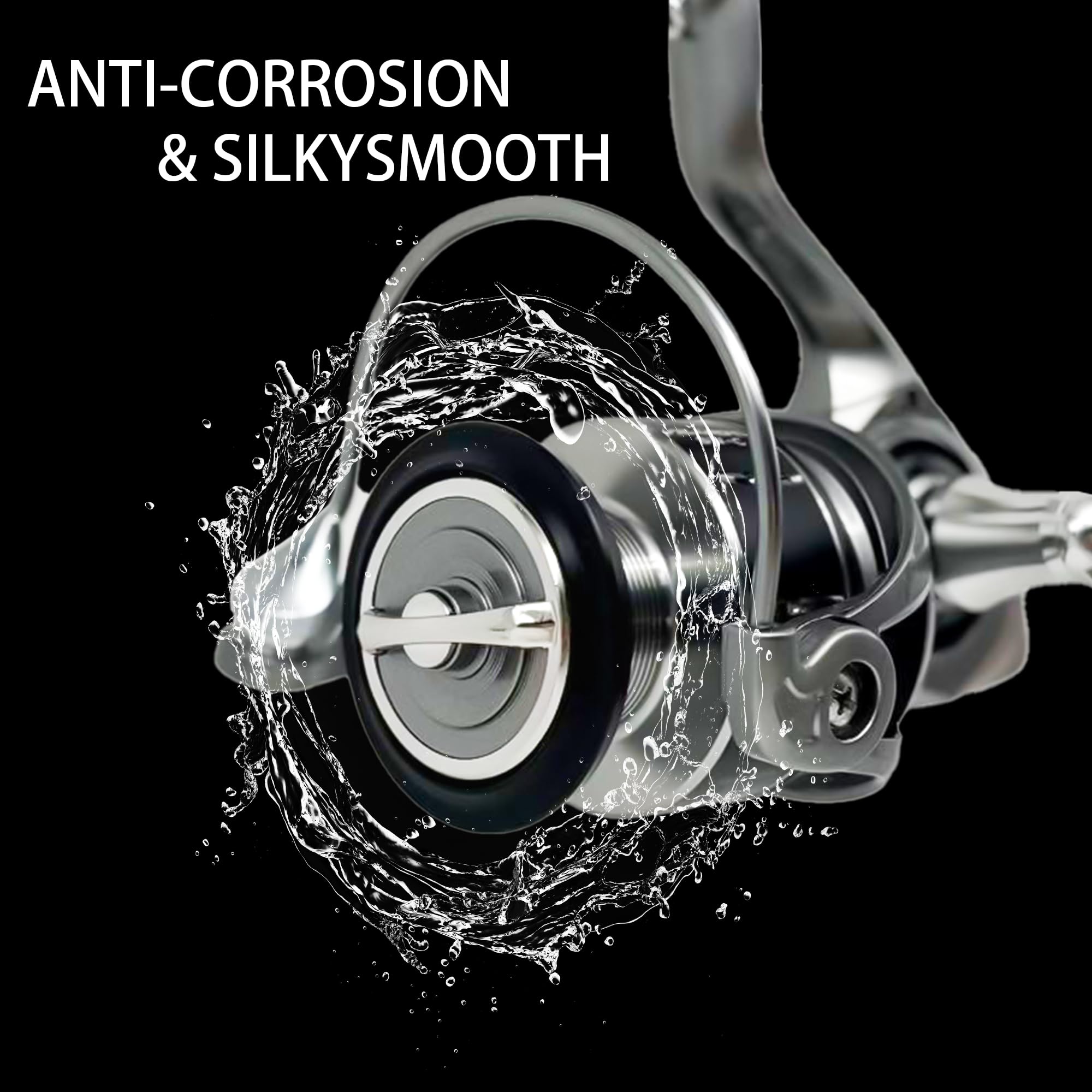 Saltwater and freshwater compatible spinning reel design