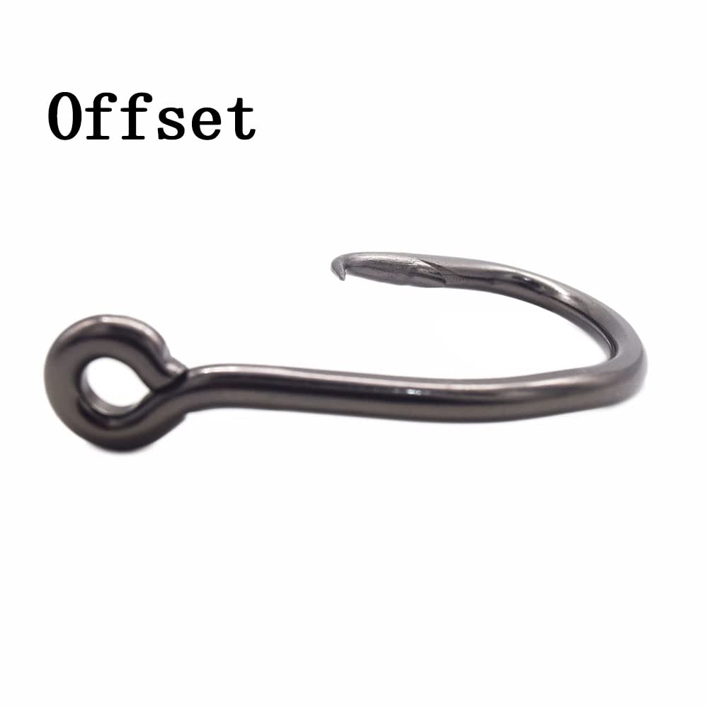 Saltwater heavy-duty live bait hook size 3/0 with black nickel coating
