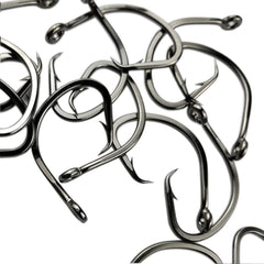 Saltwater heavy-duty live bait hook size 5/0 with black nickel coating