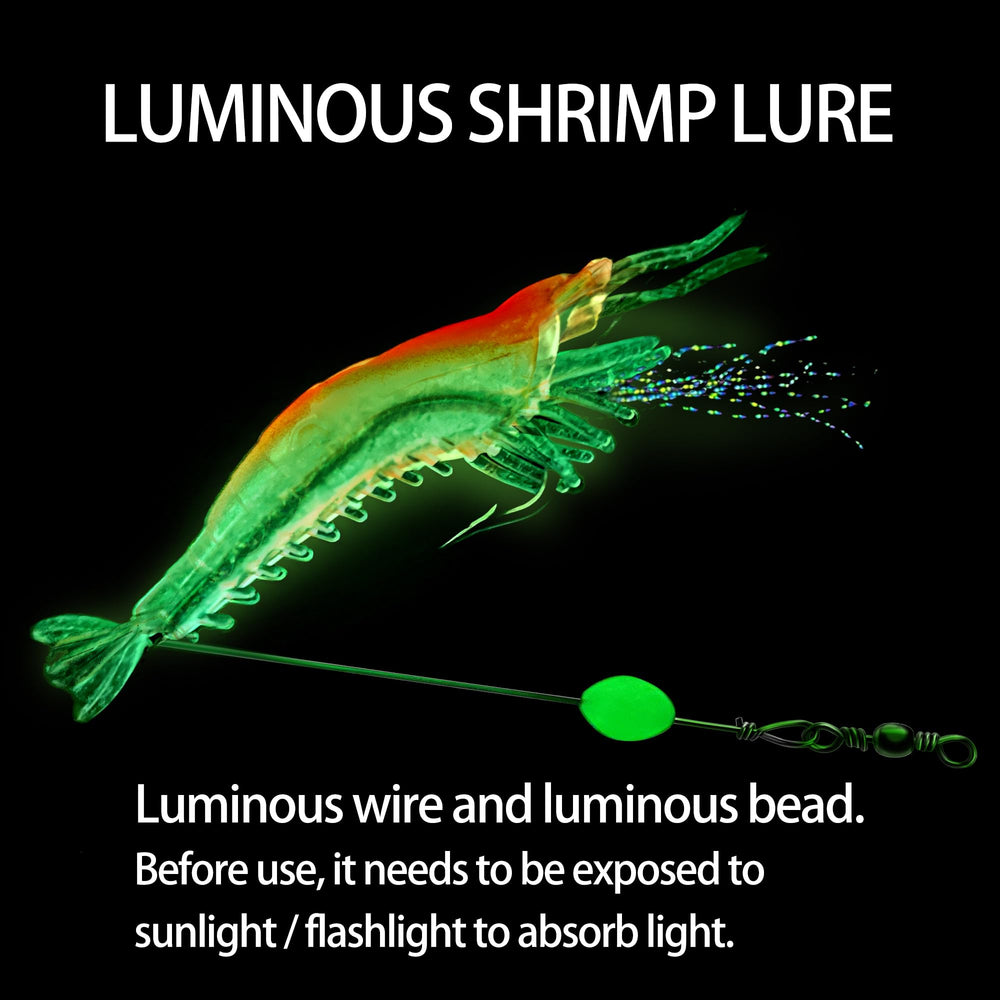 Glow-in-the-dark saltwater shrimp lure - color 3
