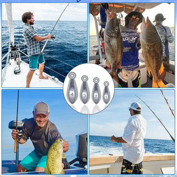 Saltwater surf fishing gear with bullet weights