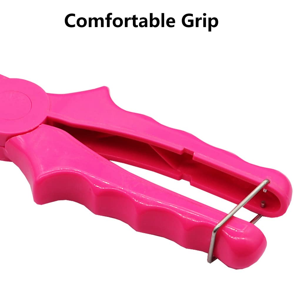 Saltwater fishing gripper color variants blue pink green purple white