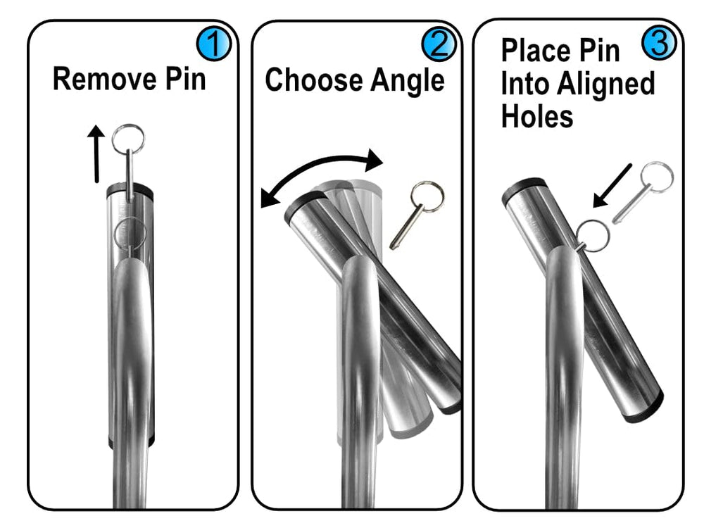 USA-made Salty Adventures Island Anchor pole mount in use on a boat