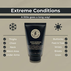 Salty Britches barrier cream applied to skin before activity