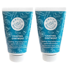 Salty Britches rose ointment tube closeup showing anti-chafe protection for active lifestyles