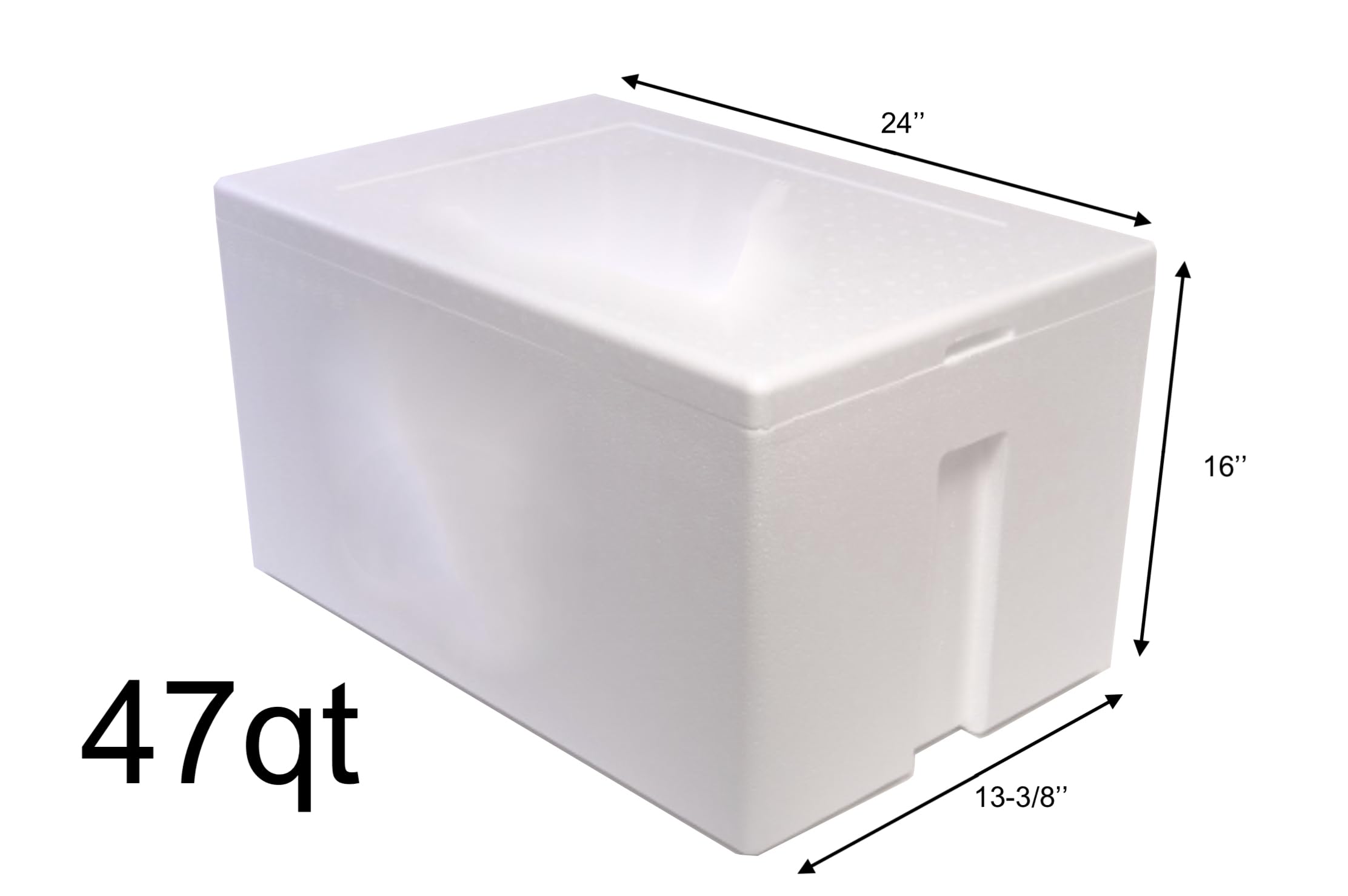 Salutem Vita 47qt cooler exterior dimensions for space planning.