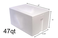 Salutem Vita 47qt cooler exterior dimensions for space planning.