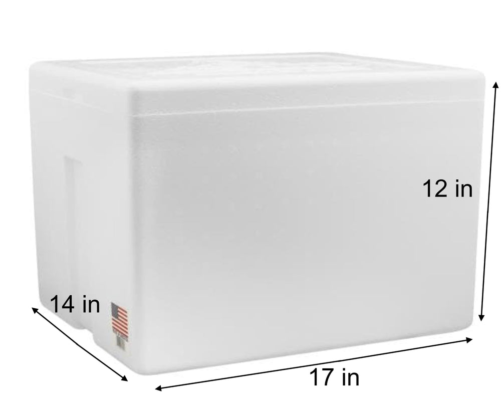 Salutem Vita styrofoam cooler 27qt handle close-up for easy transport