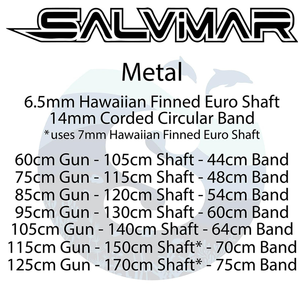 SALVIMAR Metal 85 cm shows tapered profile for easier maneuverability