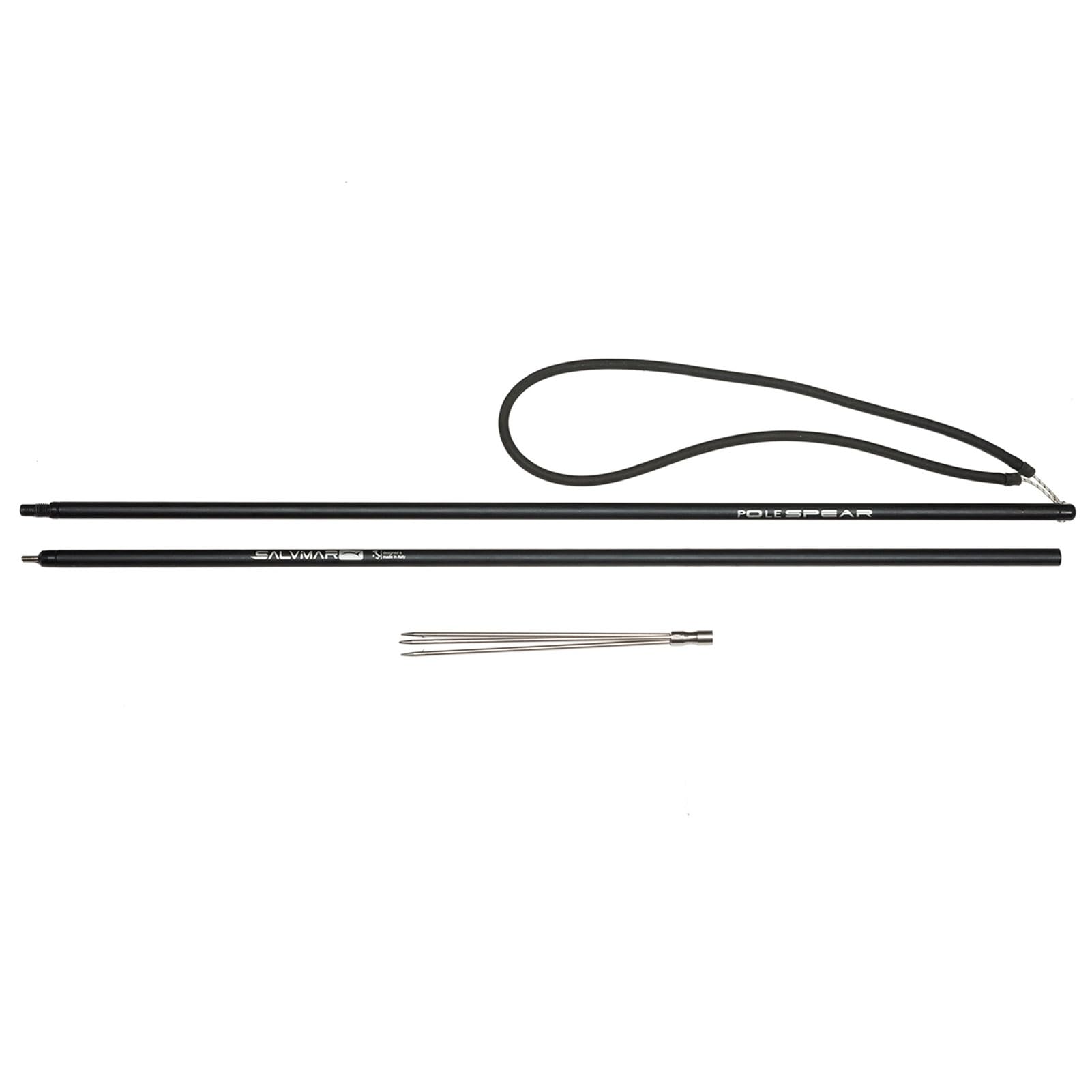 SALVIMAR Pole Spear 14mm Black with three-prong tip ready for immediate use.