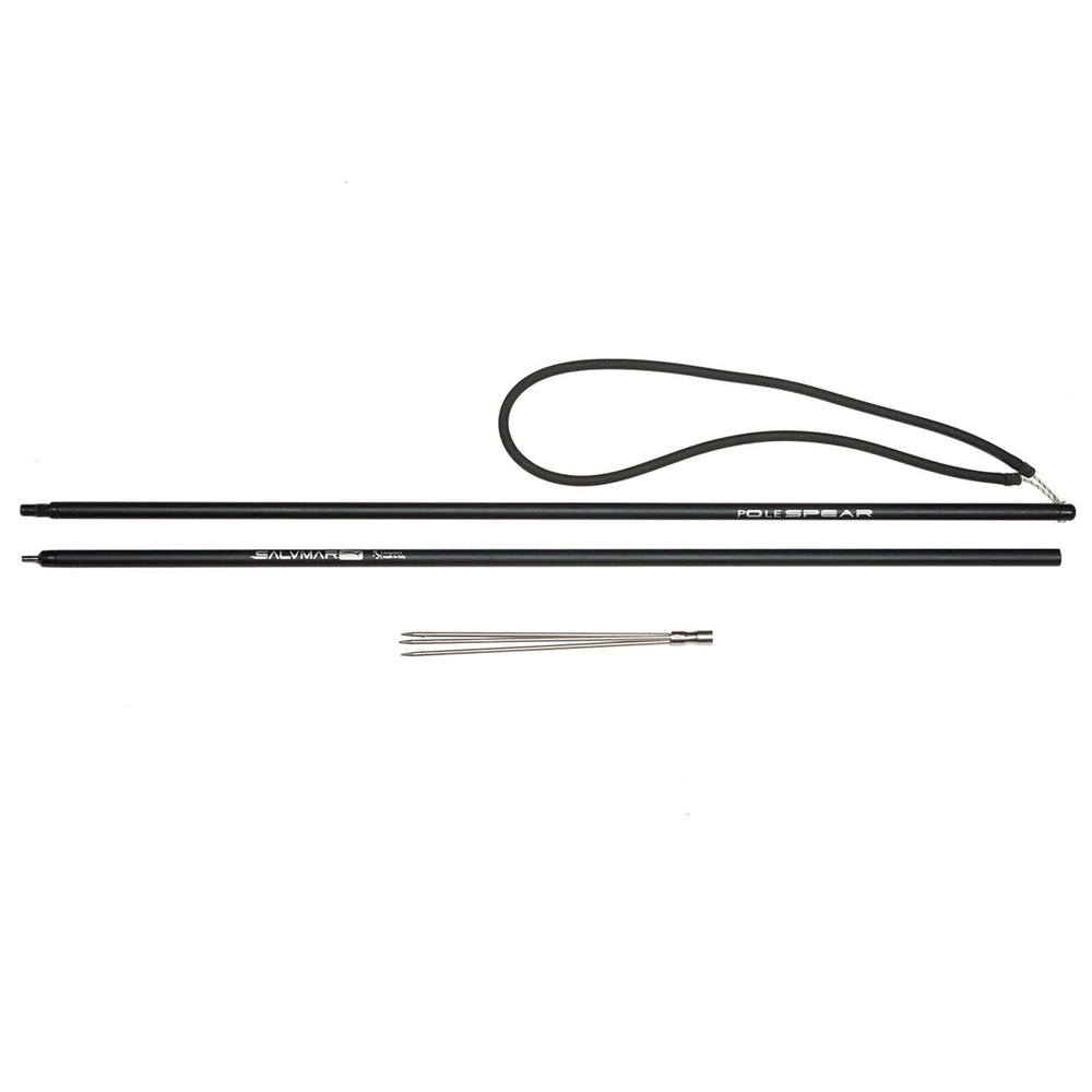 SALVIMAR Pole Spear 14mm Black with three-prong tip ready for immediate use.