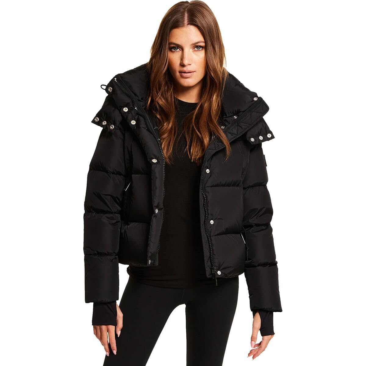 SAM New York Jordy short puffer jacket front view highlighting warmth and silhouette
