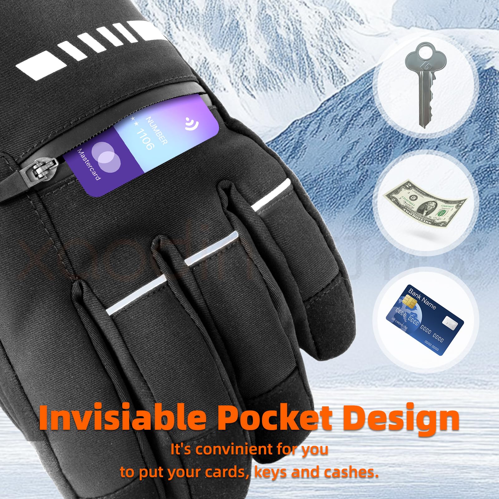 SAMLMAP heated gloves ergonomic-fit enhance dexterity for tasks and outdoors.