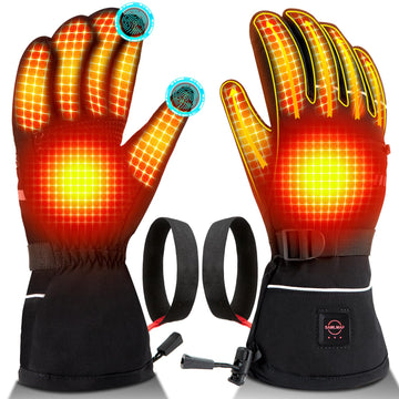 SAMLMAP heated gloves with heat elements provide reliable warmth during extreme cold.