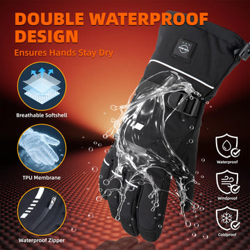 SAMLMAP heated gloves touchscreen-friendly fingertips enable device use on the go.