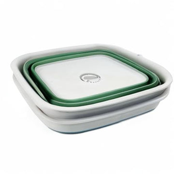SAMMART dishpan set shown for indoor and outdoor cleaning.
