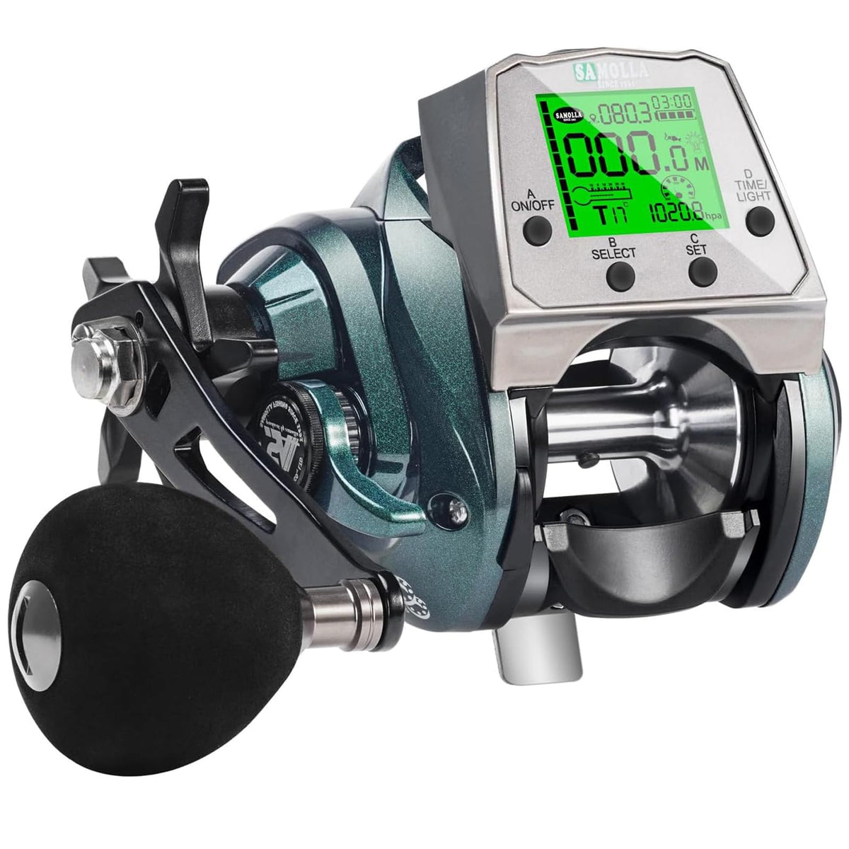 SAMOLLA baitcasting reel green compact ultralight for precise casting improves control