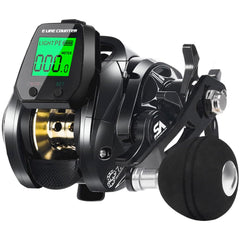 SAMOLLA baitcasting reel side view showcases compact ultralight design for all-day fishing.