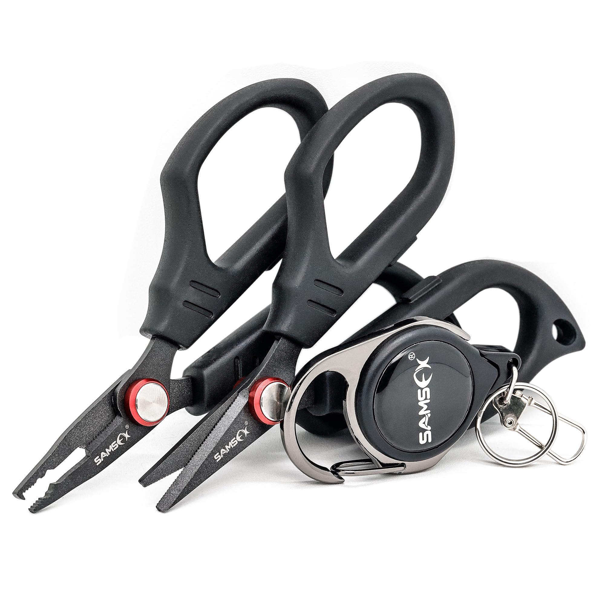 SAMSFX retractable zinger clip on scissors