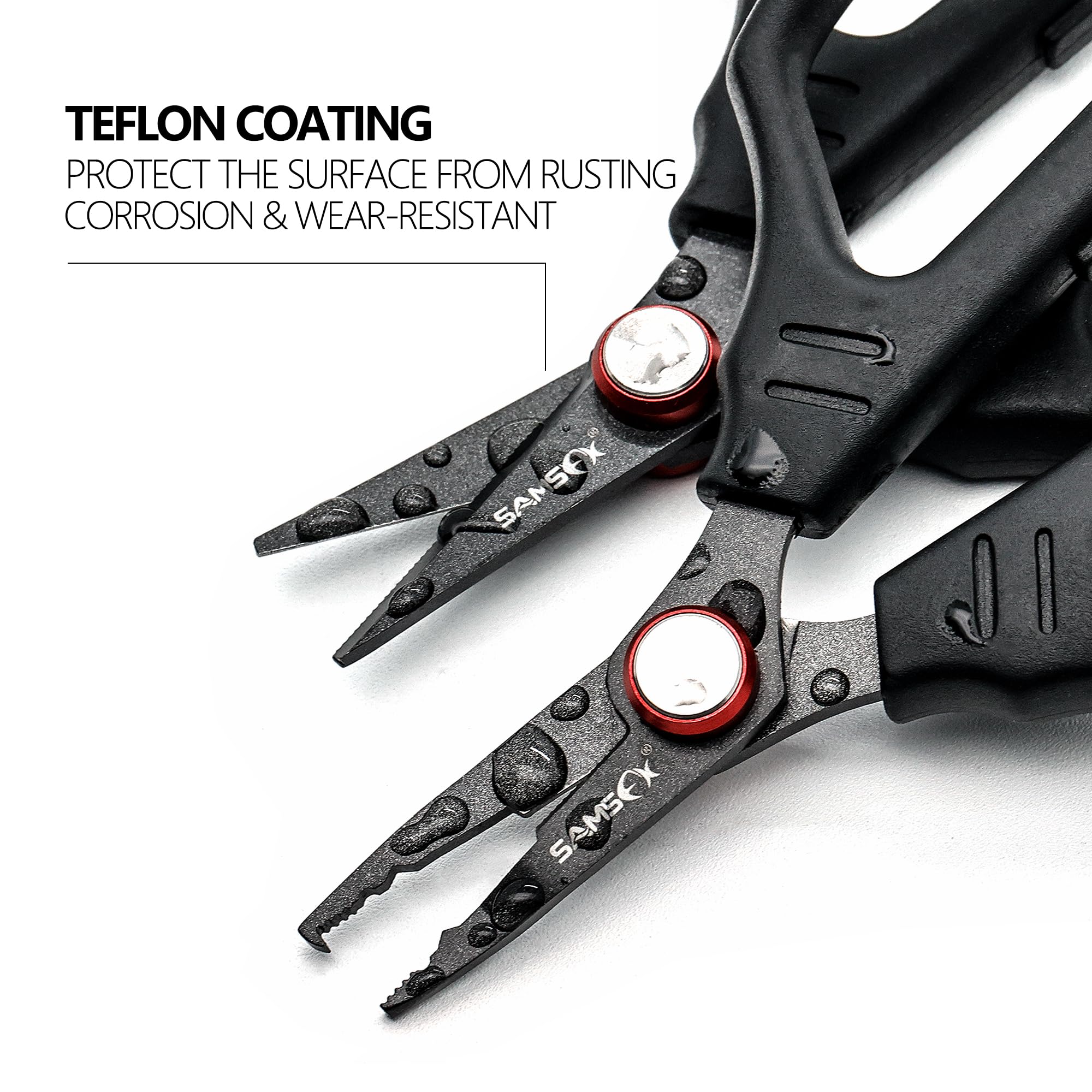 Retractor clip attached to SAMSFX scissors