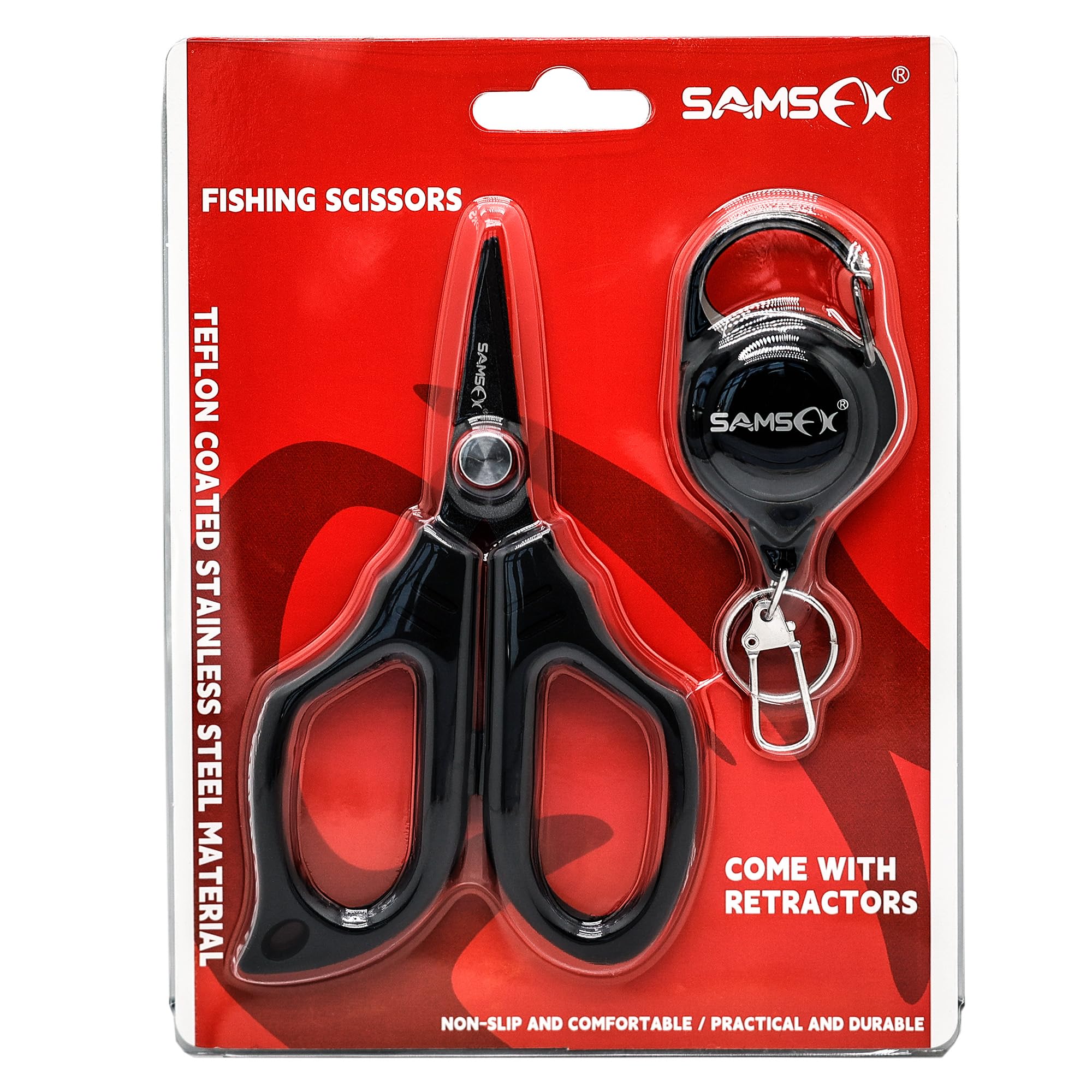SAMSFX scissors suited for saltwater and freshwater fishing
