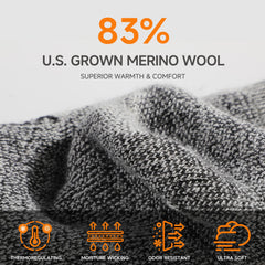 Reinforced heel-toe design keeps SAMSOX socks lasting longer with secure fit.