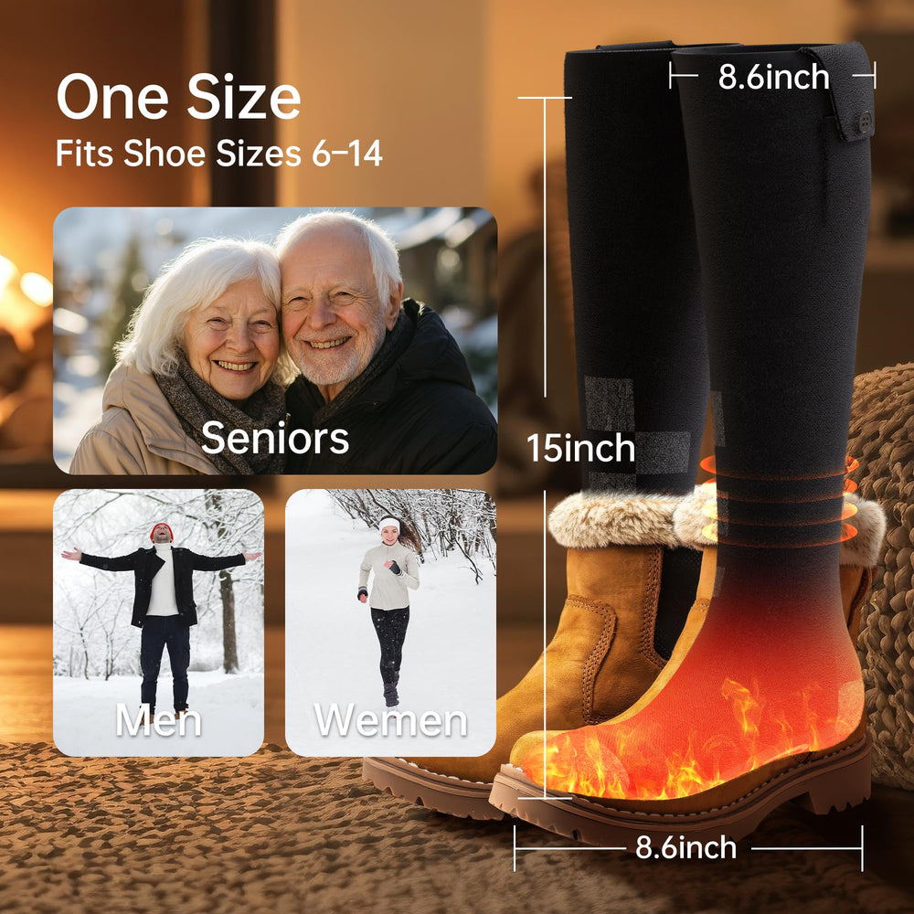 SAMZX machine washable heated socks after battery removal for easy cleaning