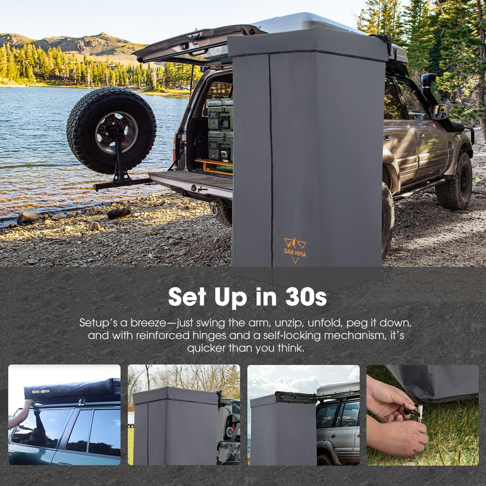SAN HIMA built-in pocket storage keeps essential items handy
