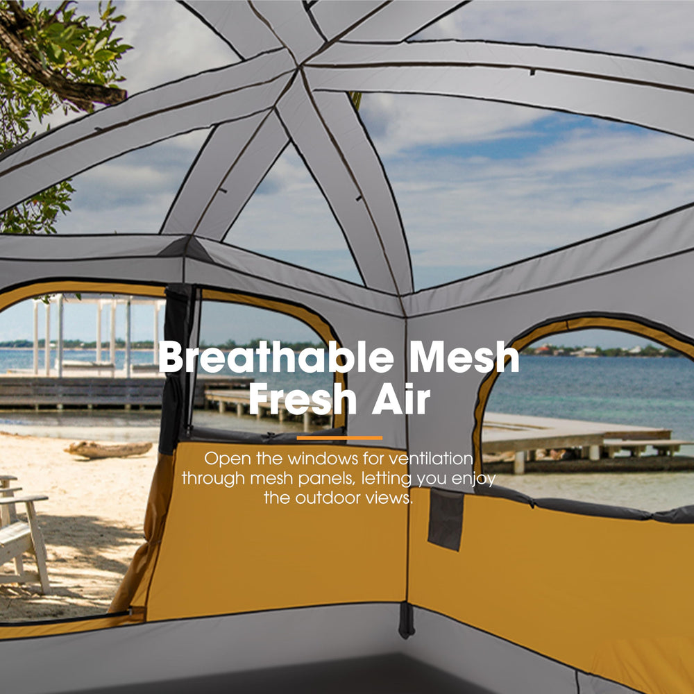 SanHima SUV tent door design features dual access and organized pockets.