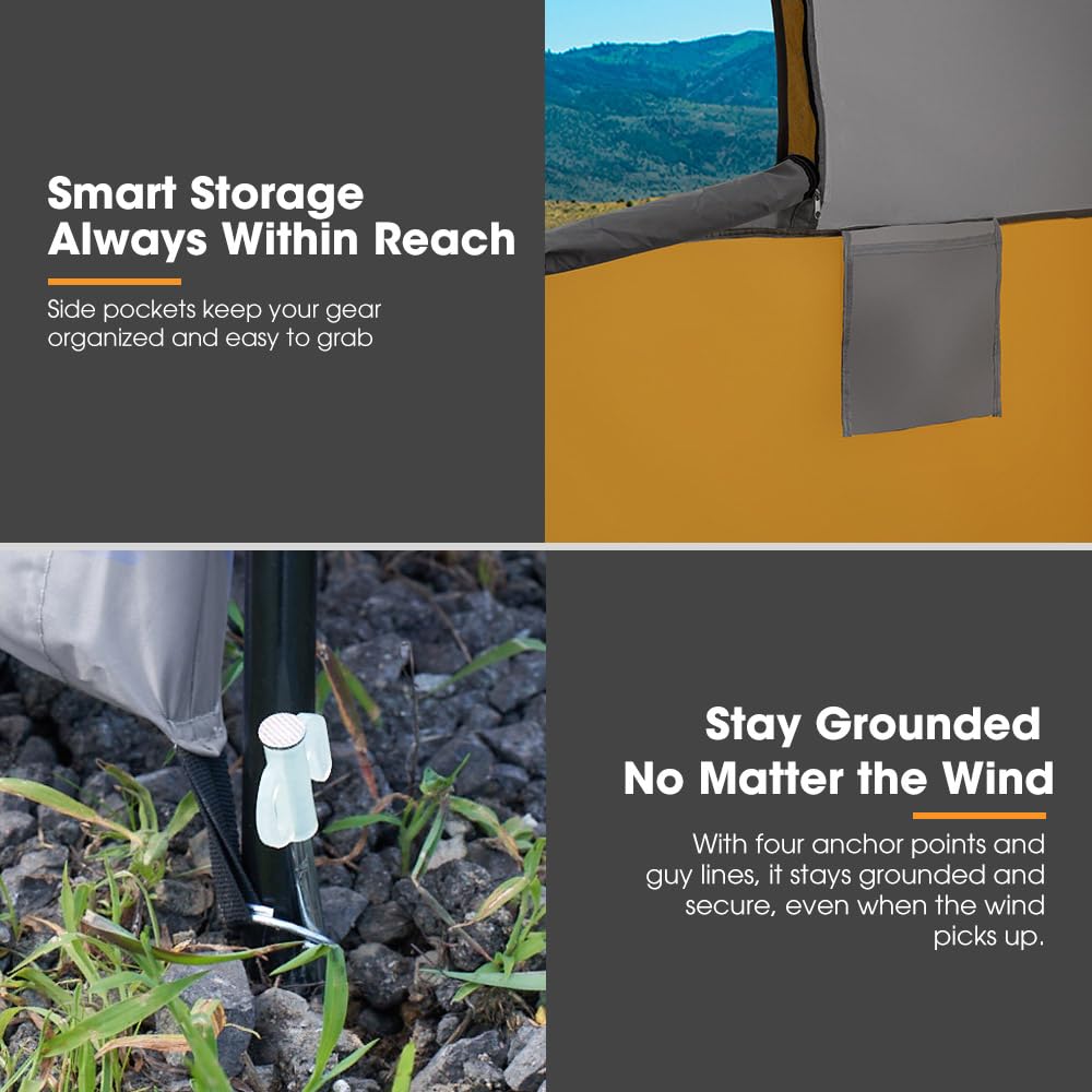 SanHima SUV tent floor seal keeps moisture out for dry sleeping.