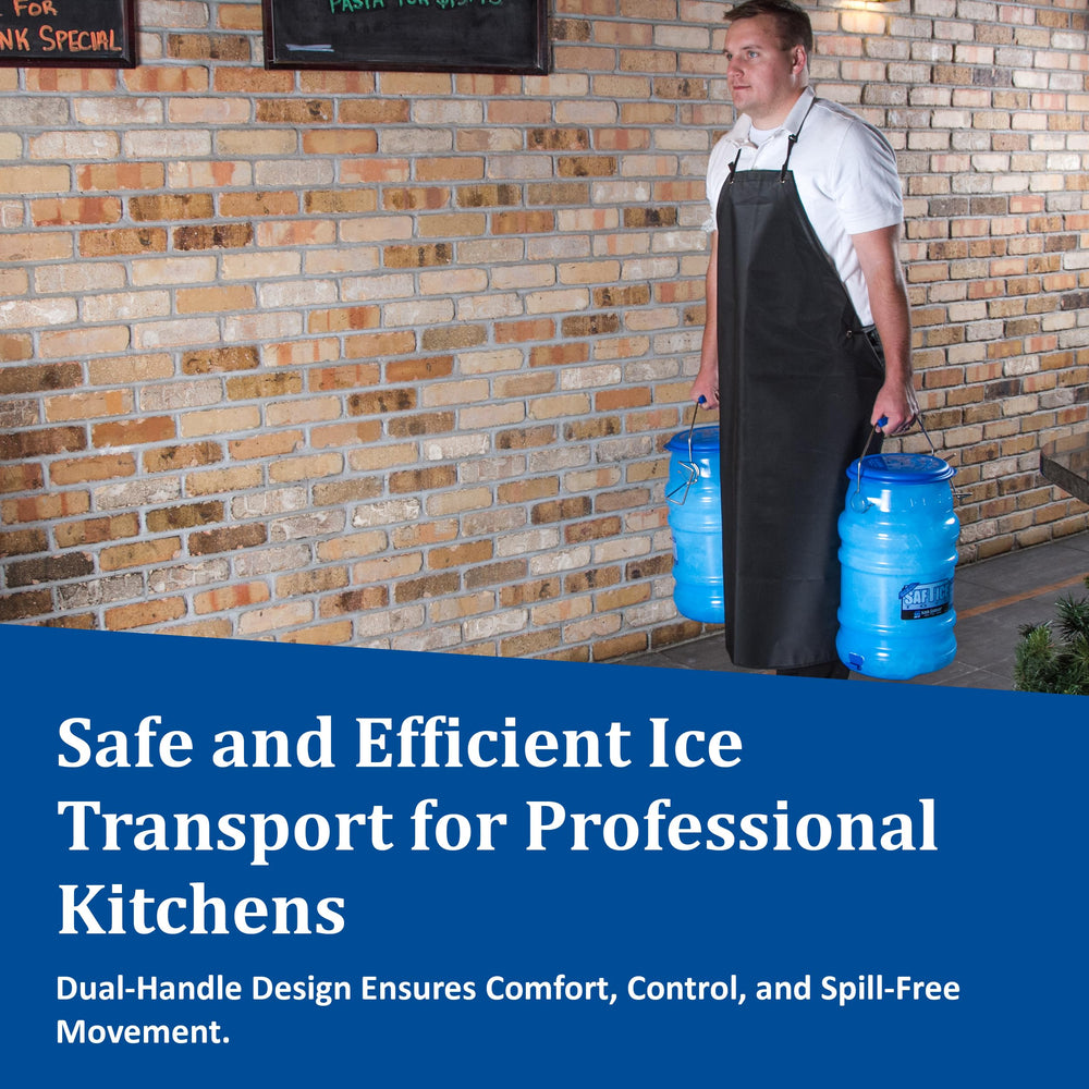 San Jamar Saf-T-Ice tote USA-made polycarbonate for heavy use