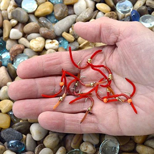 Double Bead San Juan Worm pattern for trout and panfish