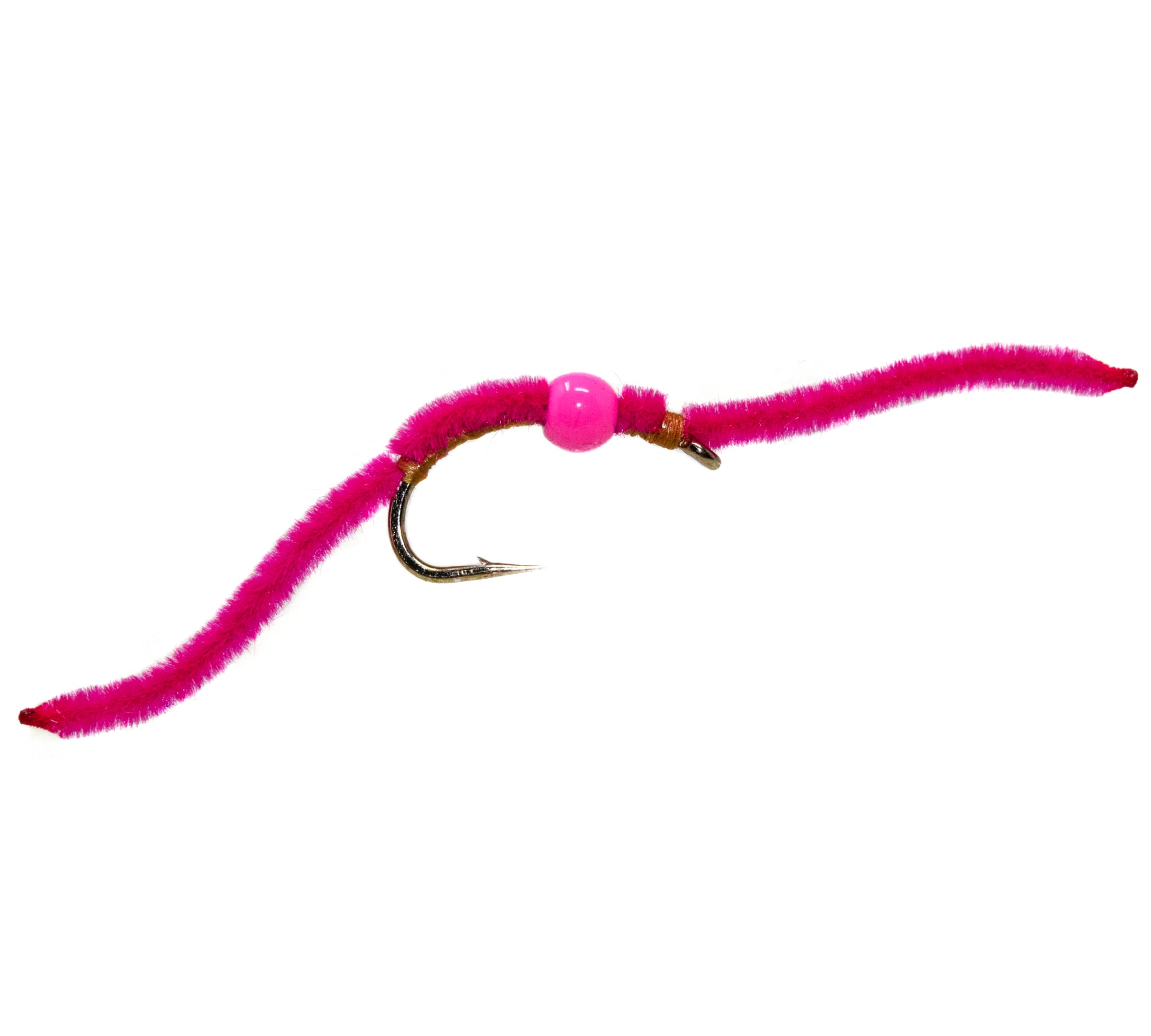 Bead-head San Juan Worm wet fly pattern - size #10