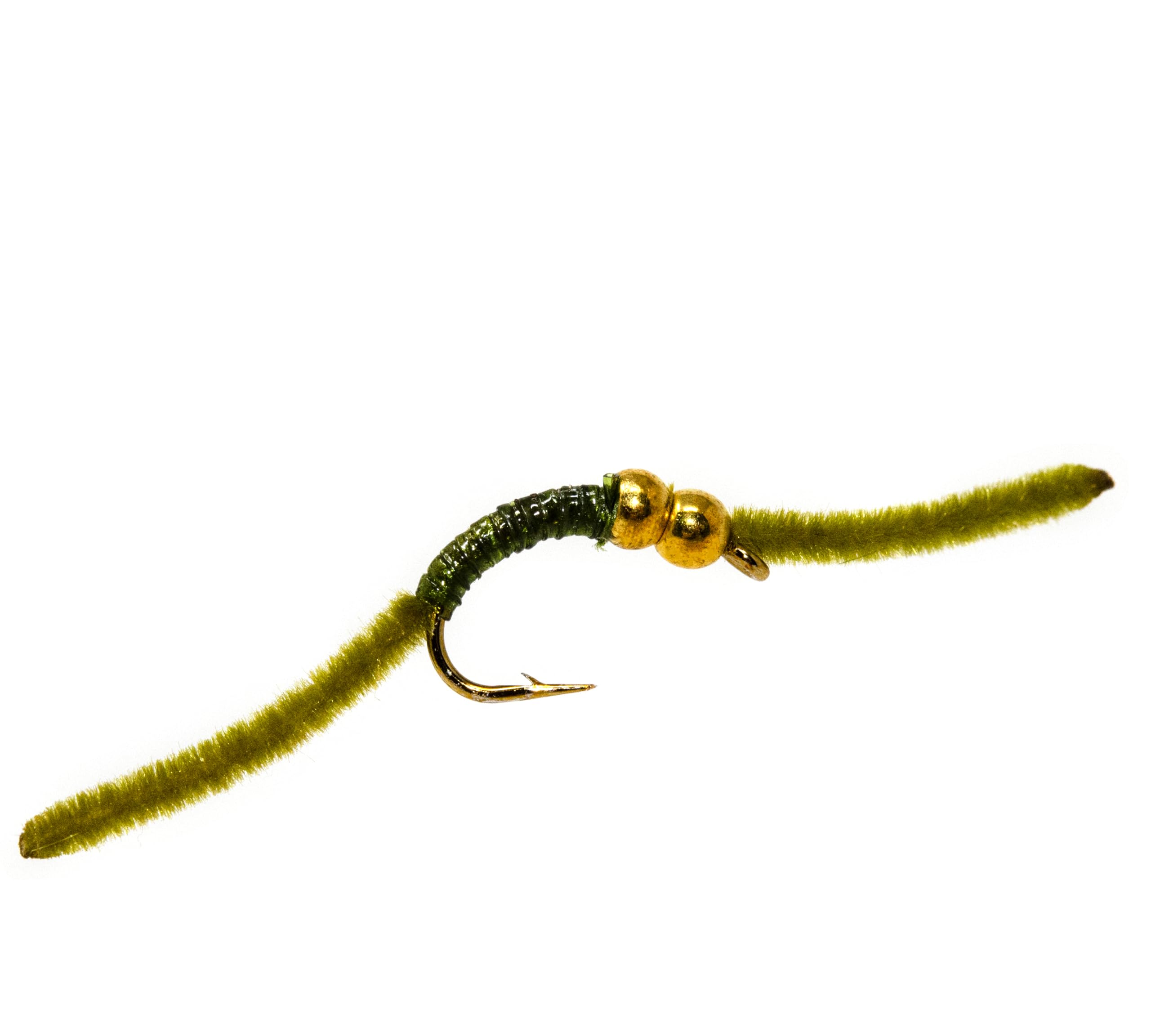 San Juan Worm bead-head fly color variation - size #10