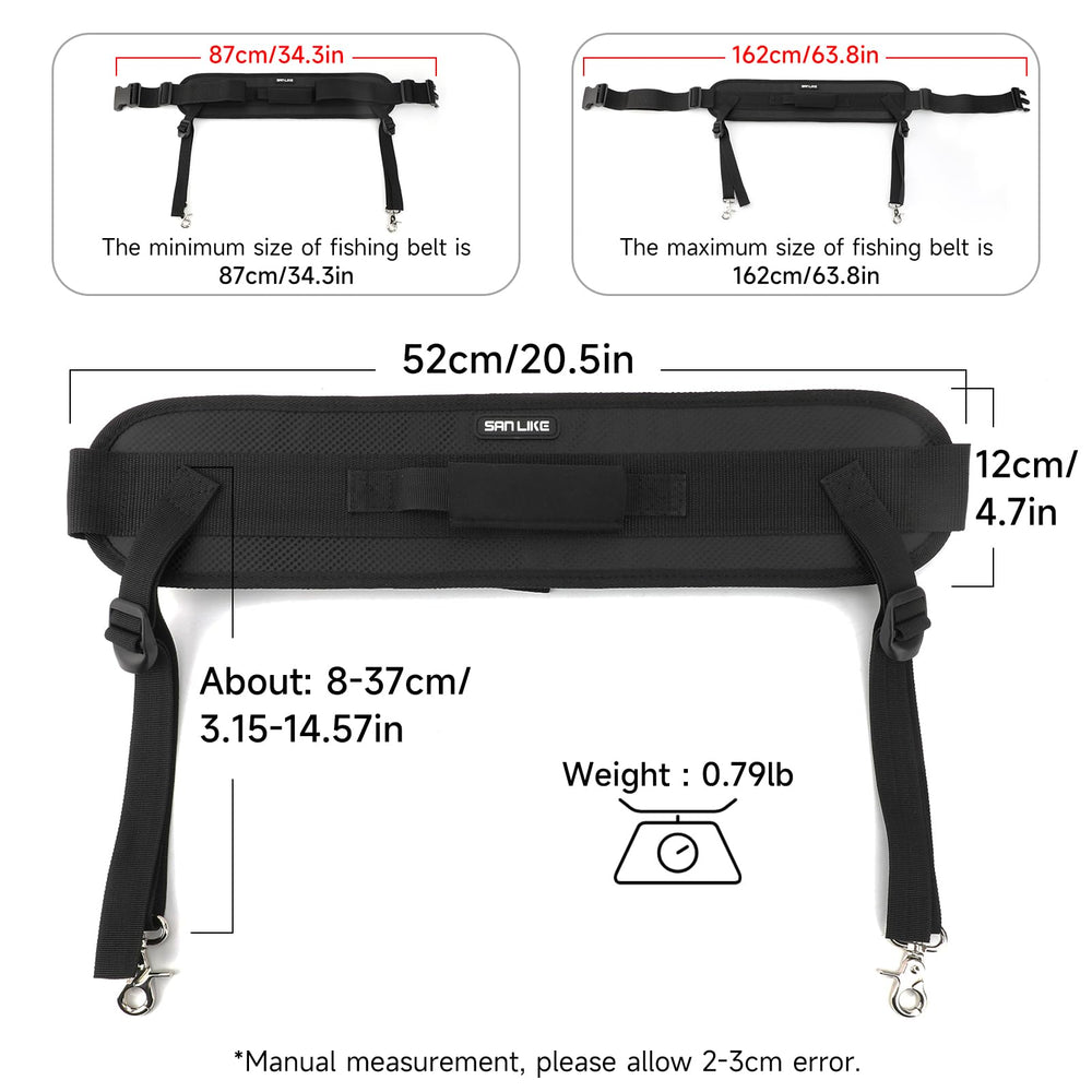 Adjustable waist belt with plastic buckle