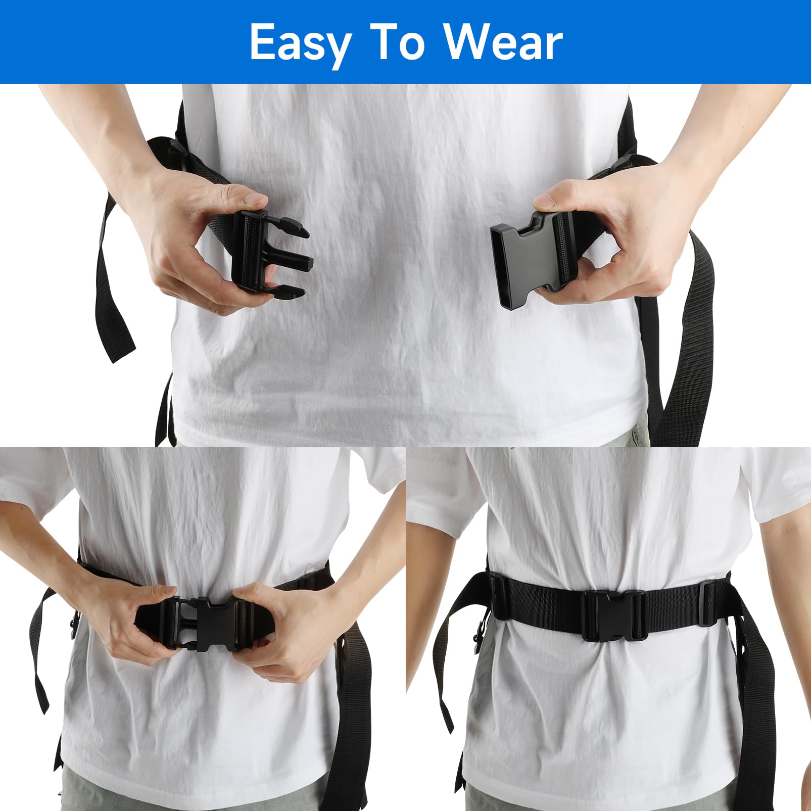 One-touch snap closure for easy on/off