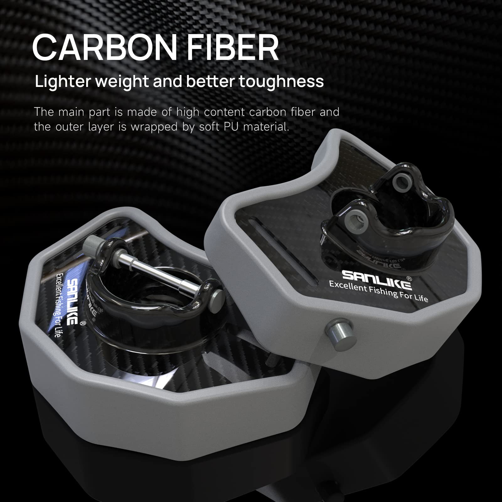 SAN LIKE Fishing Belt EVA pad protection cushions the abdomen during powerful fish runs.
