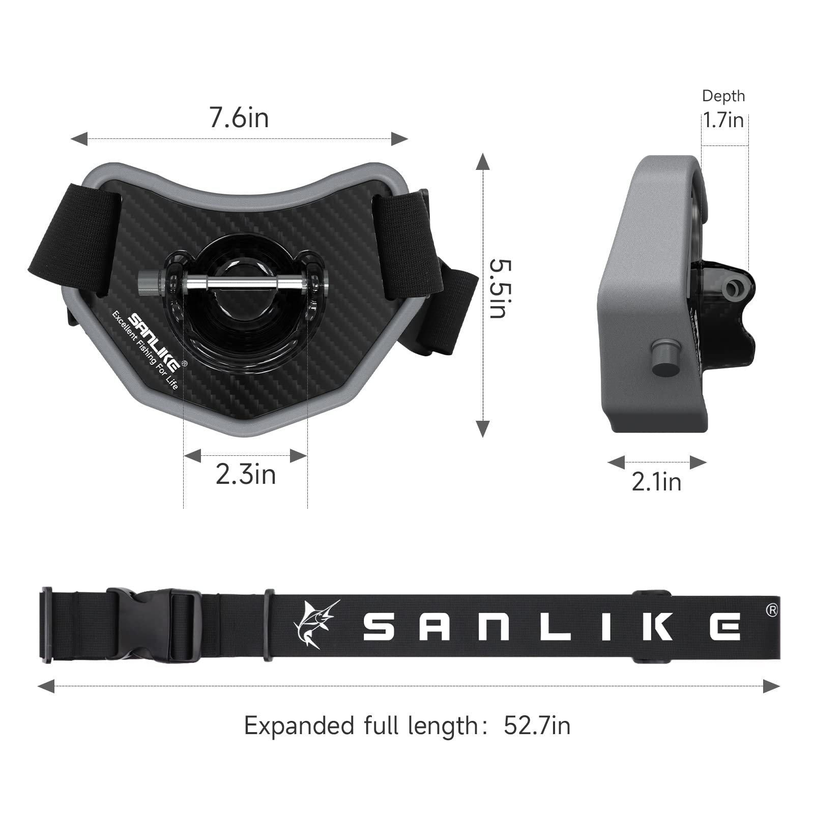 SAN LIKE Fishing Belt seawater resistance delivers durable performance in saltwater conditions.
