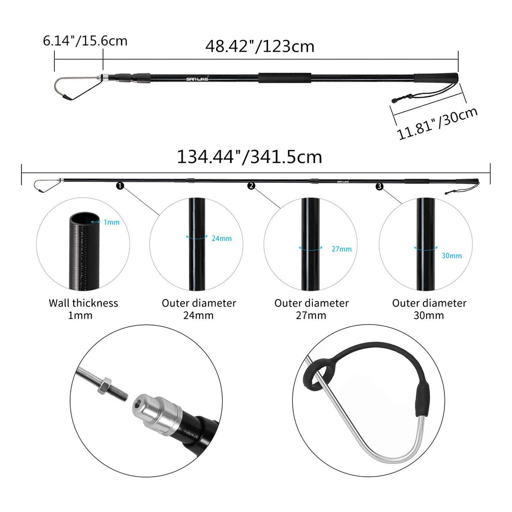 SAN LIKE stainless steel hook provides reliable strength and corrosion resistance.