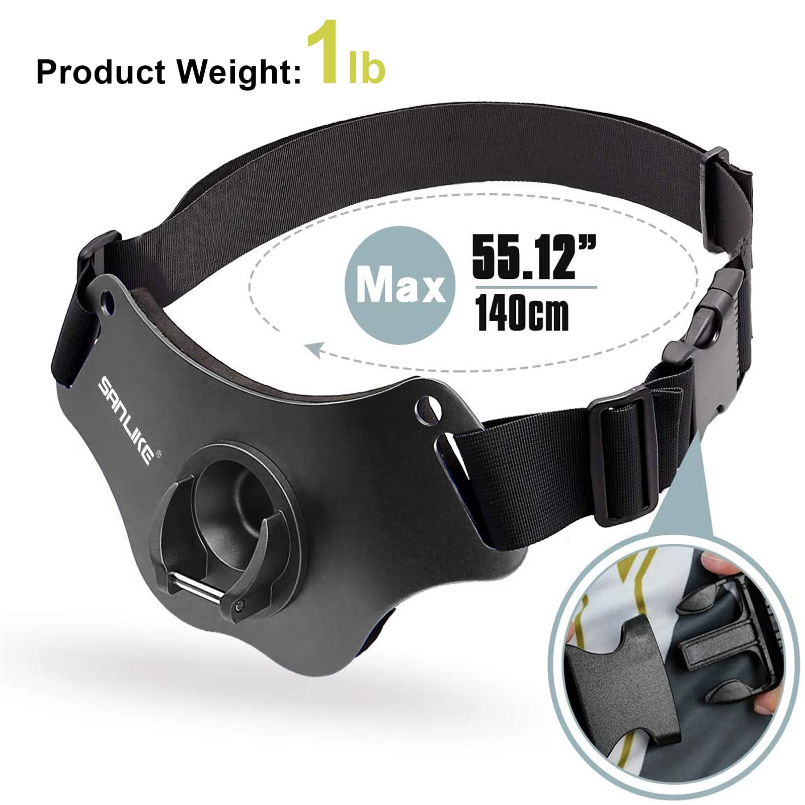 SAN LIKE padded EVA pad adds impact-absorption for abdomen comfort during powerful fights