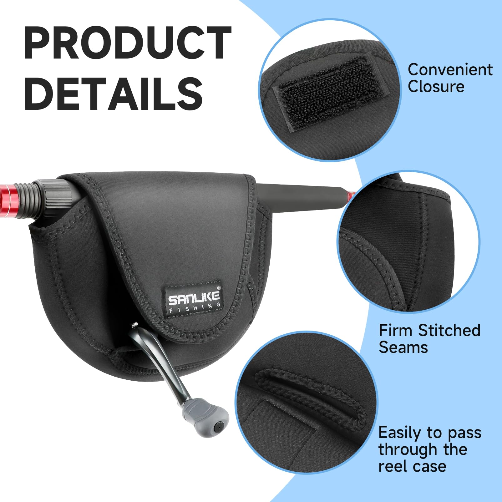 Includes three-size set with accessories