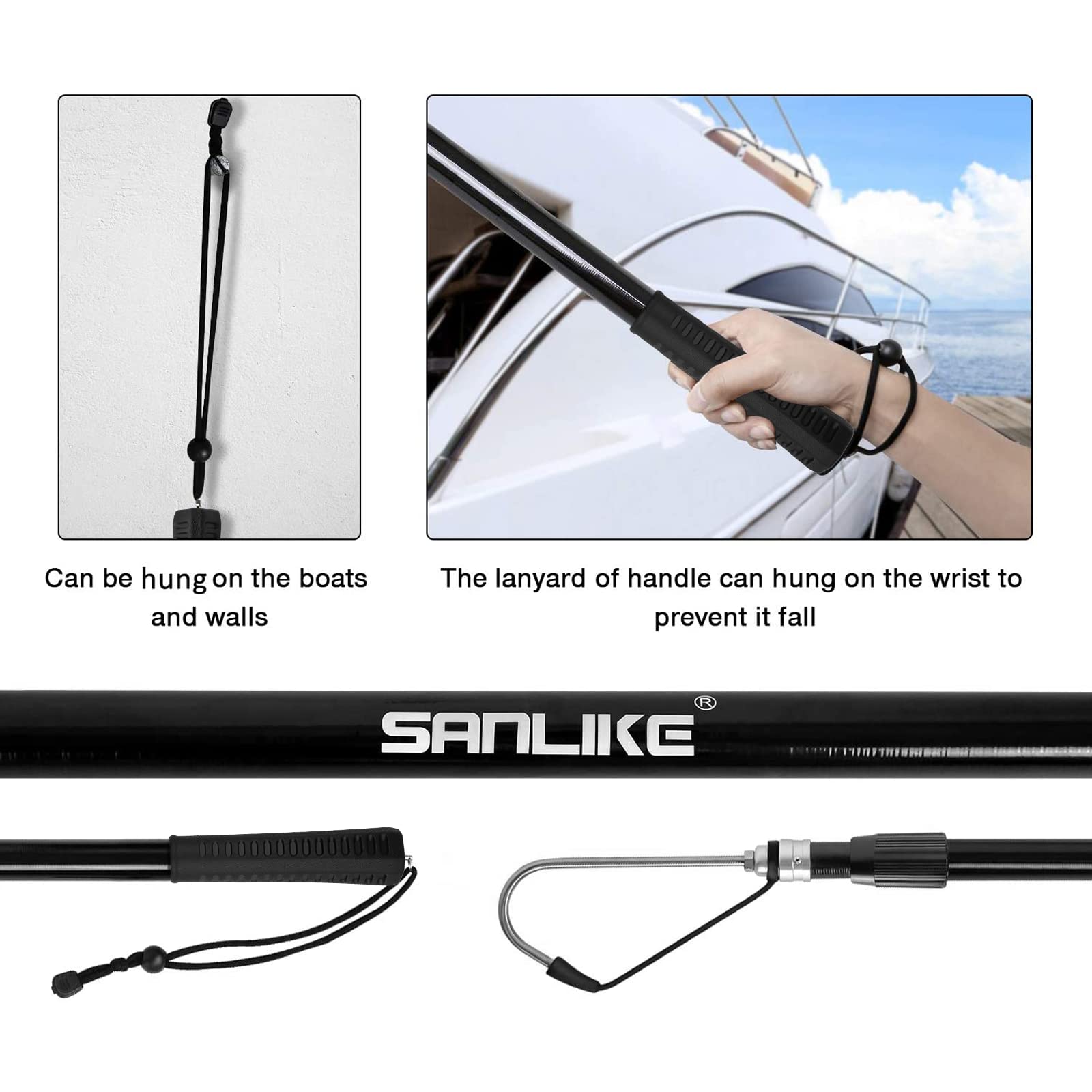 San Like sharpened hook with protective tip balancing safety and performance