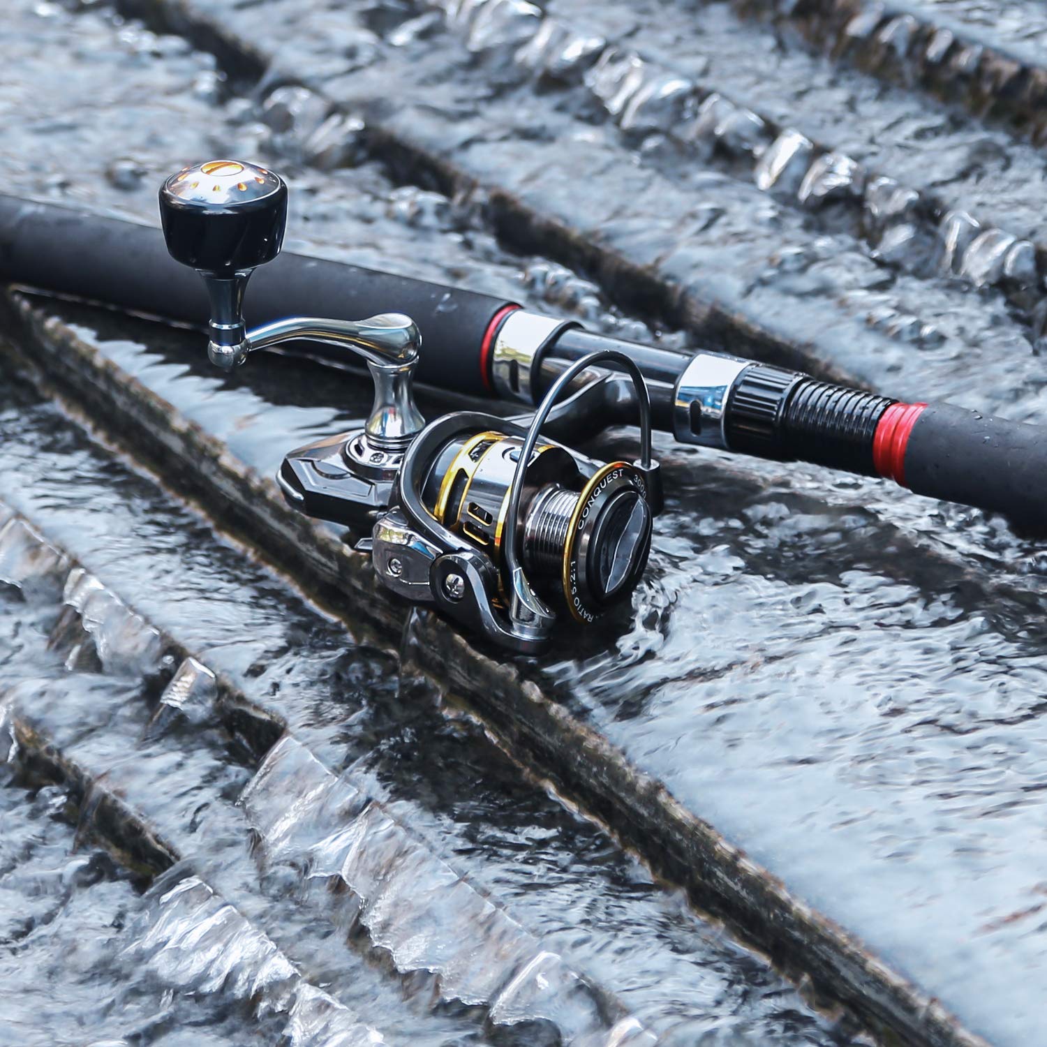 SAN LIKE spinning reel aluminum handle design for enhanced durability