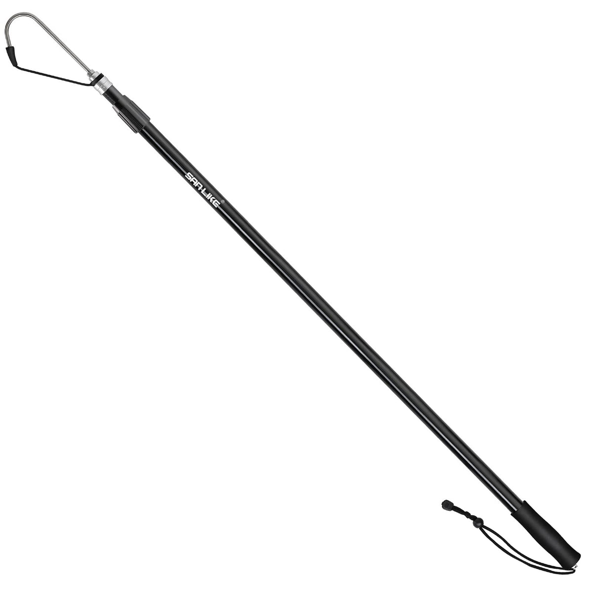 San Like telescopic gaff with aluminum-fiberglass pole for extended boat reach