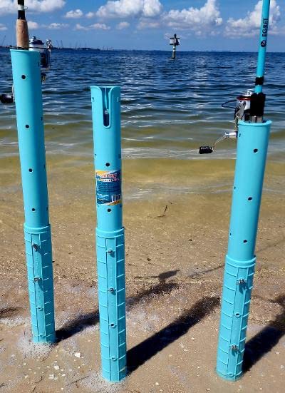 Durable heavy-duty plastic sand spike rod holder