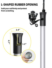 Two-section detachable sand spike with butterfly screw