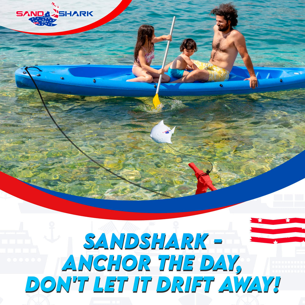 Detail of SandShark shark-shaped buoy design