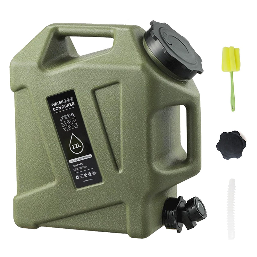 Sanheshun 3.2 gallon water jug front view for camping hydration
