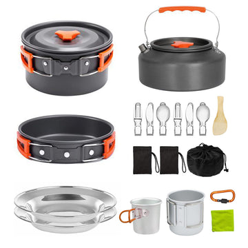 Sanheshun camping cooking set large pot for camp meals and portability