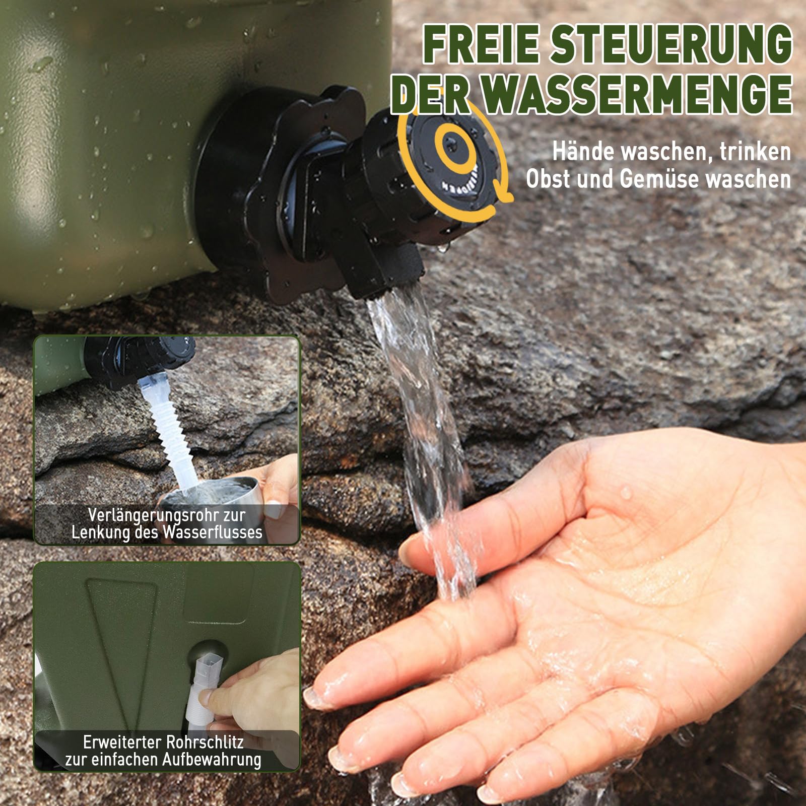 Sanheshun military green jug material emphasizing BPA-free safety